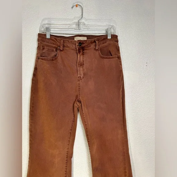 Risen “Utopia” High Waisted Distressed Hem Flare Jeans Size 13/31 - Picture 4 of 9